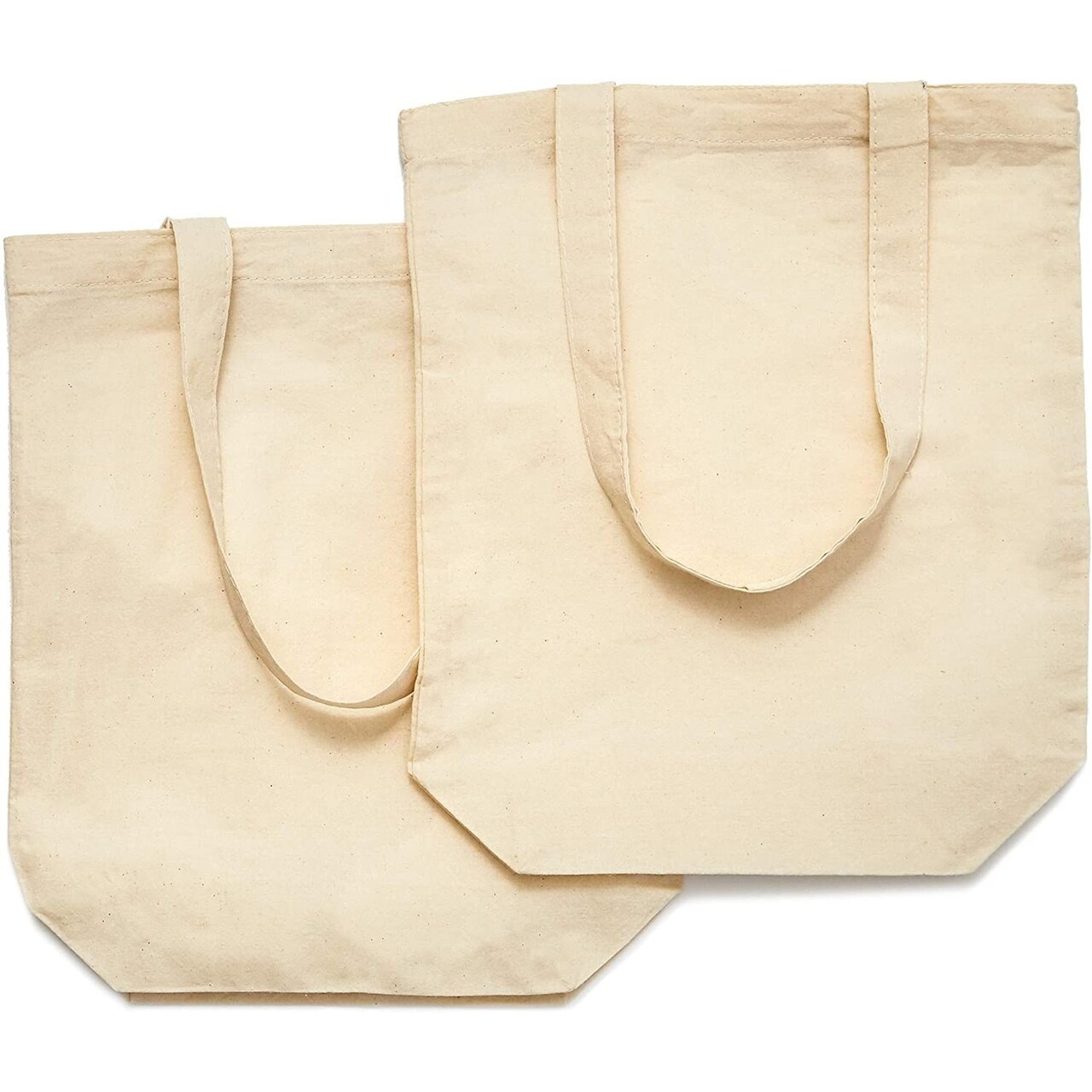 Juvale Set of 24 Bulk Blank Cotton Canvas Tote Bags for DIY Crafts, 13 x  11.5 Inches